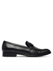 Guess Mokasyny FLTBEA LEA14 Czarny. Czarne mokasyny Guess, z aplikacjami, ze skóry. Za 584.99 zł.