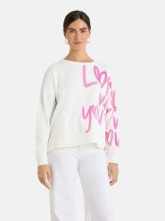 LIEBLINGSSTÜCK Bluza "Skip" w kolorze biało-jasnoróżowym rozmiar: XXL. Białe bluzy bez kaptura LIEBLINGSSTÜCK, xxl, bez wzorów, bez kaptura. Za 253.54 zł.