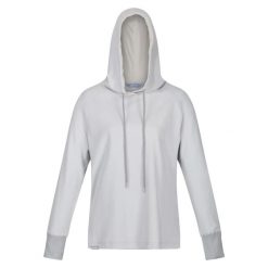 Bluza turystyczna damska Hartside Regatta. Szare bluzy z kapturem Regatta, bez wzorów, z elastanu, z kapturem, trekkingowe. Za 79.80 zł.