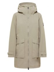 ELBSAND Parka funkcyjna "Juoni" w kolorze beżowym rozmiar: M. Brązowe płaszcze ELBSAND, m, bez wzorów, sportowe, bez kaptura. Za 312.58 zł.