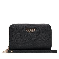 Portfel Guess. Czarne portfele Guess, z aplikacjami. Za 229.99 zł.