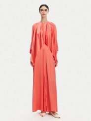 PINKO Kombinezon 104993 A2GZ Koralowy Regular Fit. Pomarańczowe sukienki Pinko, bez wzorów, z wiskozy, bez kołnierzyka, bez ramiączek. Za 1,549.00 zł.