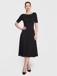 Lauren Ralph Lauren Sukienka codzienna 250863913 Czarny Regular Fit. Czarne sukienki Lauren Ralph Lauren, na co dzień, xl, bez wzorów, z bawełny, bez kołnierzyka, bez ramiączek, proste. Za 399.99 zł.