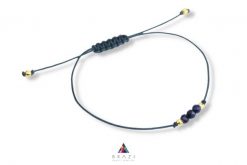 Bransoletka Szczęścia Szafir. Niebieskie bransoletki Brazi druse jewelry, z szafirem, srebrne. Za 69.00 zł.