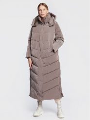 Calvin Klein Płaszcz zimowy Modern K20K205127 Brązowy Regular Fit. Brązowe płaszcze Calvin Klein, na zimę, s, bez wzorów, z syntetyku, bez kaptura. Za 1,599.00 zł.