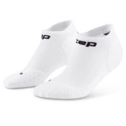 Damskie skarpety kompresyjne do biegania stopki sportowe Core Run. Białe skarpetki CEP, bez wzorów, z elastanu. Za 69.00 zł.