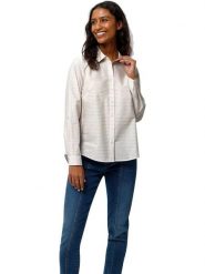 Heine Bluzka w kolorze beżowo-białym rozmiar: 42. Białe bluzki Heine, bez wzorów, bez kołnierzyka, bez ramiączek. Za 52.17 zł.