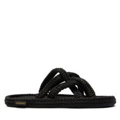 Klapki Bohonomad. Czarne klapki Bohonomad, bez wzorów, bez obcasa, bez zapięcia. Za 229.99 zł.