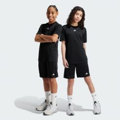 Szorty Train Essentials Logo Regular Fit Kids. Białe szorty adidas, bez wzorów, z materiału, sportowe. Za 89.95 zł.