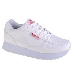 Buty sportowe Sneakersy damskie, Kappa Base II PF. Białe buty sportowe lifestyle Kappa, bez wzorów, z gumy, bez zapięcia, trekkingowe. Za 179.99 zł.