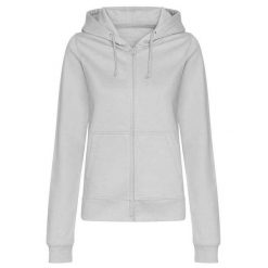 Damska Bluza Z Kapturem College Z Pełnym Zamkiem Błyskawicznym. Szare bluzy AWDIS, xs, bez wzorów, bez ramiączek, z kapturem. Za 168.99 zł.
