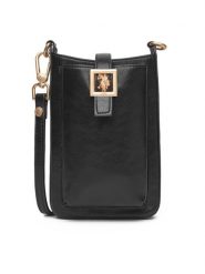 U.S. Polo Assn. Torebka BIUXT8504WVP Czarny. Czarne listonoszki U.S. Polo Assn., bez wzorów, z materiału, bez dodatków. Za 269.99 zł.
