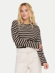 ONLY Bluzka New Soph 15337134 Brązowy Regular Fit. Brązowe bluzki ONLY, xl, bez wzorów, z bawełny, bez kołnierzyka, bez ramiączek. Za 109.99 zł.