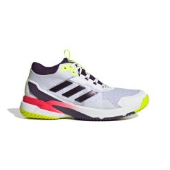 Buty halowe adidas Crazyflight 6 Mid. Białe buty treningowe adidas, bez wzorów, z materiału, bez zapięcia, na fitness i siłownię. Za 604.05 zł.