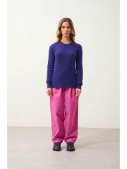 AUTHENTIC CASHMERE Kaszmirowy sweter "Etret" w kolorze fioletowym rozmiar: M. Różowe swetry AUTHENTIC CASHMERE, m, bez wzorów, z kaszmiru, bez ramiączek. Za 347.99 zł.