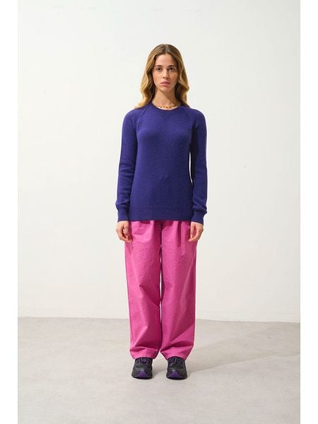 AUTHENTIC CASHMERE Kaszmirowy sweter "Etret" w kolorze fioletowym rozmiar: M. Różowe swetry AUTHENTIC CASHMERE, m, bez wzorów, z kaszmiru, bez ramiączek. Za 347.99 zł.