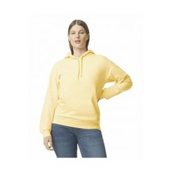 Bluza z kapturem Gildan Midweight Softstyle. Żółte bluzy GILDAN, m, bez wzorów, z bawełny, klasyczne, bez ramiączek, z kapturem. Za 114.80 zł.