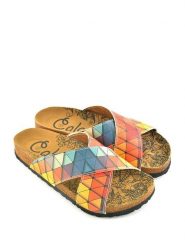 Calceo Klapki ze wzorem rozmiar: 36. Klapki Calceo, bez wzorów, z materiału, klasyczne, z otwartym noskiem, bez obcasa, bez zapięcia. Za 101.95 zł.