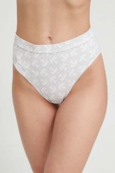 Tommy Hilfiger figi kąpielowe kolor beżowy. Brązowe bikini Tommy Hilfiger, bez wzorów, z poliamidu. Za 269.99 zł.