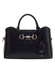 Guess Torebka w kolorze czarnym - 32 x 21 x 11 cm rozmiar: onesize. Czarne torebki klasyczne Guess, z aplikacjami, z materiału, przez ramię, bez dodatków. Za 554.23 zł.