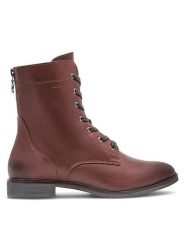 Lasocki Trzewiki EST-NEW2-18 Brązowy. Brązowe botki Lasocki, bez wzorów, ze skóry, bez obcasa, na płaskiej podeszwie, bez zapięcia. Za 189.99 zł.