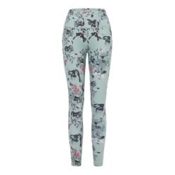 Damskie wpływowe legginsy. Zielone legginsy Dare 2b, bez wzorów, sportowe. W wyprzedaży za 129.99 zł.