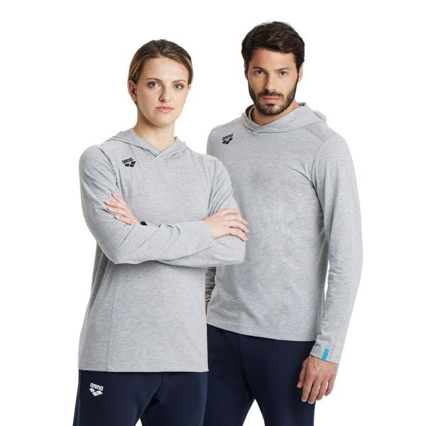 Bluza Arena Team Long Sleeve T-Shirt Panel z kapturem. Szare bluzy Arena, bez wzorów, z kapturem, do pływania. Za 149.99 zł.