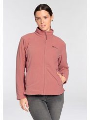 Jack Wolfskin Kurtka polarowa "Merigan Lake" w kolorze jasnoróżowym rozmiar: 40. Różowe kurtki Jack Wolfskin, bez wzorów, z polaru, bez kaptura. Za 237.58 zł.