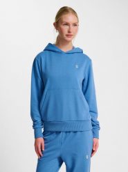 Bluza damska z kapturem Hummel Pulse. Niebieskie bluzy Hummel, na jesień, l, bez wzorów, z bawełny, z kapturem, do piłki nożnej. Za 169.95 zł.