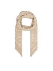 HUGO Chusta Alycia 50517680 Beżowy. Brązowe chusty Hugo, bez wzorów, z materiału. Za 259.99 zł.