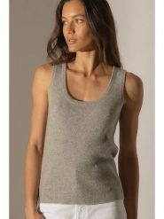 Perfect Cashmere Kaszmirowy top "Vanesia" w kolorze szarym rozmiar: M. Szare topy Perfect Cashmere, m, bez wzorów, z kaszmiru, bez kołnierzyka, bez ramiączek. Za 185.32 zł.
