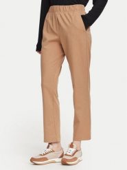 Weekend Max Mara Spodnie materiałowe Elfo 2625786011 Brązowy Regular Fit. Brązowe spodnie materiałowe Weekend Max Mara, bez wzorów, z bawełny. Za 789.99 zł.
