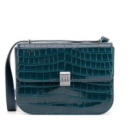 Torebka Gino Rossi. Niebieskie listonoszki Gino Rossi, bez wzorów, bez dodatków. Za 229.99 zł.