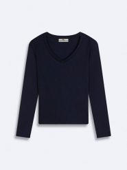 LTB Sweter w kolorze granatowym rozmiar: M. Niebieskie swetry LTB, m, bez wzorów, prążkowane, bez ramiączek. Za 61.46 zł.