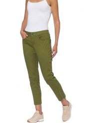 Heine Spodnie chino w kolorze khaki rozmiar: 44. Brązowe chinosy Heine, bez wzorów. Za 101.47 zł.