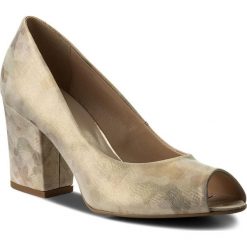 Półbuty SERGIO BARDI - Cardedu SS127315218LM 711. Żółte czółenka Sergio Bardi, bez wzorów, z materiału, bez obcasa, na obcasie. W wyprzedaży za 189.00 zł.