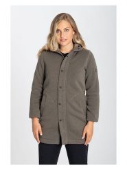 Super.natural Płaszcz hybrydowy "Combustion" w kolorze szarobrązowym rozmiar: M. Brązowe płaszcze super.natural, m, bez wzorów, z wełny, bez kaptura. Za 543.99 zł.