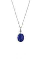 Elli Damski drop pendant z kamieniem lapis lazuli w 925 Sterling Silver Naszyjniki 1 ct. Szare naszyjniki Elli, z materiału, z lazurytem, srebrne. Za 248.99 zł.