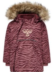 Płaszcz dziecięcy Hummel hmlJESSIE. Czerwone płaszcze Hummel, na jesień, bez wzorów, z futra, eleganckie, bez kaptura. Za 313.00 zł.