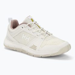 Buty żeglarskie damskie Helly Hansen Skagen F-1 Offshore. Białe buty treningowe Helly Hansen, na lato, bez wzorów, z materiału, bez zapięcia, żeglarskie. Za 605.20 zł.