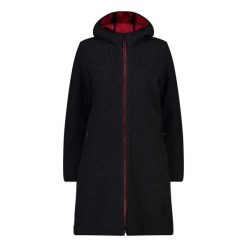 Parka dla kobiet CMP. Czarne płaszcze CMP, bez wzorów, z syntetyku, bez kaptura. Za 713.10 zł.