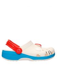 Crocs Klapki Hello Kitty Iam Classic Clog 209438 Biały. Białe klapki Crocs, bez wzorów, z tworzywa sztucznego, bez obcasa, bez zapięcia. Za 229.99 zł.