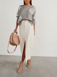 LA Angels Sweter w kolorze szarym rozmiar: M. Szare swetry LA Angels, m, bez wzorów, bez ramiączek. Za 226.24 zł.