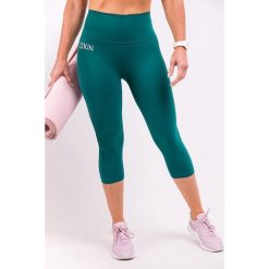 Damskie legginsy 3/4 Running zielone 2skin. Zielone legginsy 2SkIN, bez wzorów, sportowe. Za 169.00 zł.