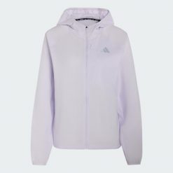Kurtka adi365 Running Essentials. Fioletowe kurtki adidas, bez wzorów, z tkaniny, bez kaptura. Za 299.00 zł.