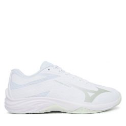 Buty halowe Mizuno. Białe buty sportowe lifestyle Mizuno, bez wzorów, sportowe, bez zapięcia. Za 389.99 zł.