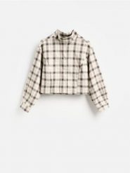 Kurtka w kratę - wielobarwny. Kurtki Reserved, l, bez wzorów, z tkaniny, bez kaptura. Za 159.99 zł.