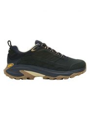 Merrell Skórzane buty trekkingowe "Moab Speed 2" w kolorze granatowo-czarnym rozmiar: 41. Czarne trekkingi Merrell, bez wzorów, bez zapięcia, outdoorowe. Za 329.95 zł.