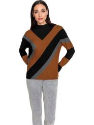 Heine Sweter w kolorze jasnobrązowym rozmiar: 40. Brązowe swetry Heine, bez wzorów, bez ramiączek. Za 86.99 zł.