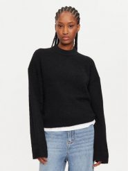 Calvin Klein Sweter Textured Loose Sweater J20J224636 Czarny Regular Fit. Czarne swetry Calvin Klein, xxl, bez wzorów, z syntetyku, bez ramiączek. Za 289.99 zł.